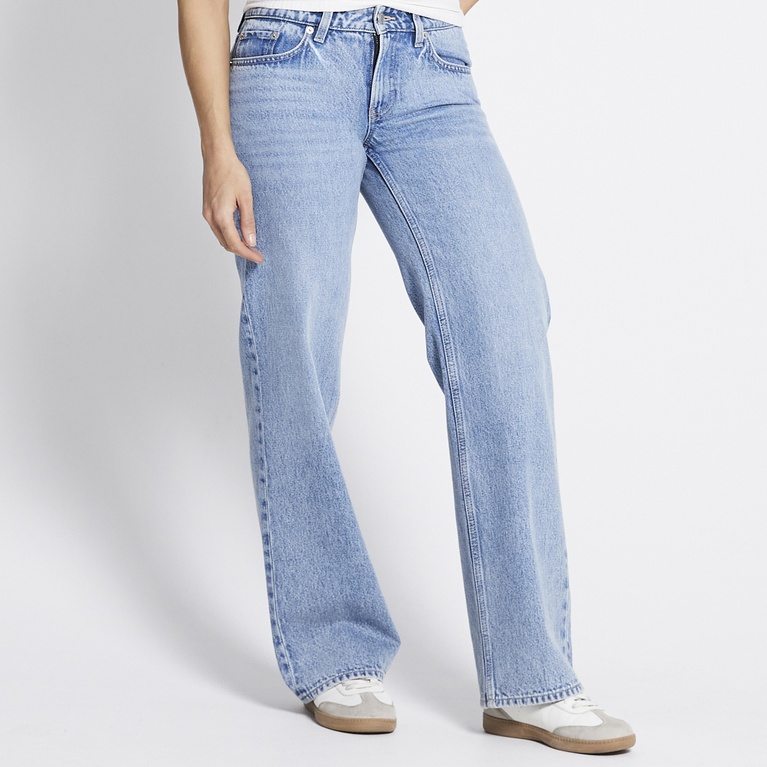 Low waist wide jeans "Low Rider" Light blue